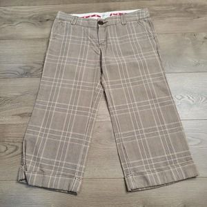 American Eagle Pants Womens Brown Plaid Academia - Size 8